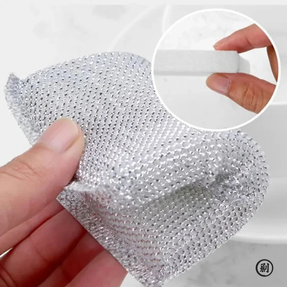 4pcs, Kitchen Dishwashing Sponge, Does Not Hurt Pot Brush Pot Artifact, Household Scratch-free Cleaning Sponge Wipe