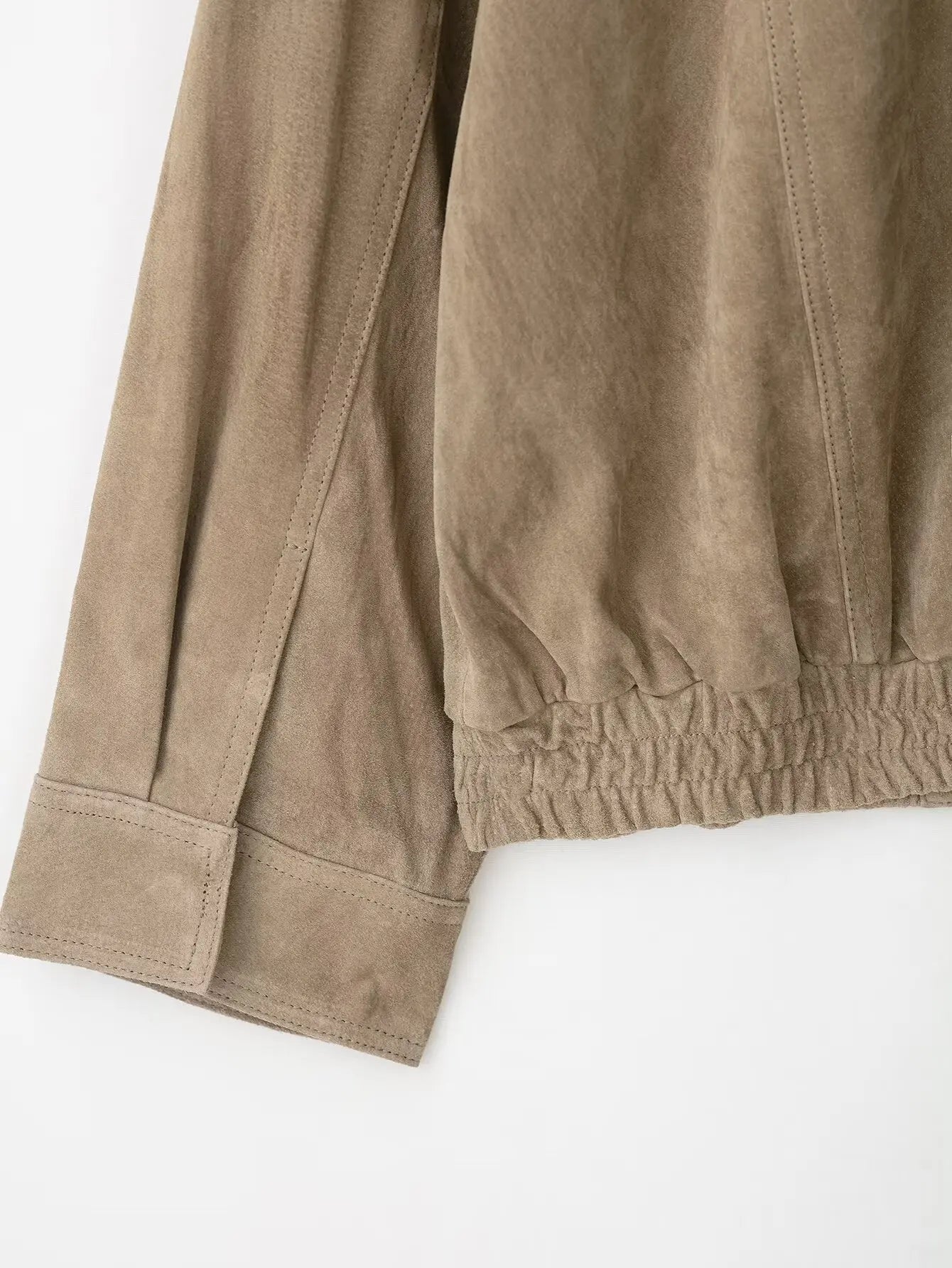 HH Women's New Fashion Long Sleeves Jackets Solid Turtleneck Pocket Decoration Zipper Female Autumn High Street Coats